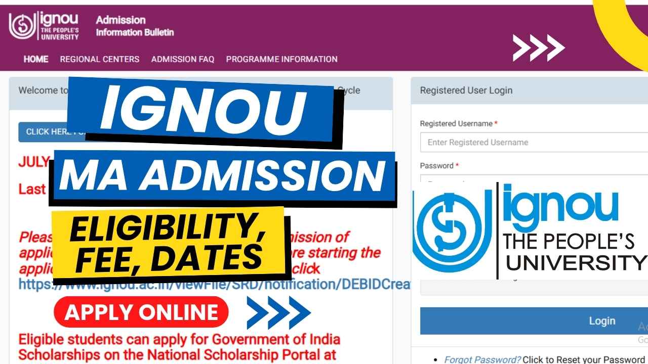 IGNOU MA Admission