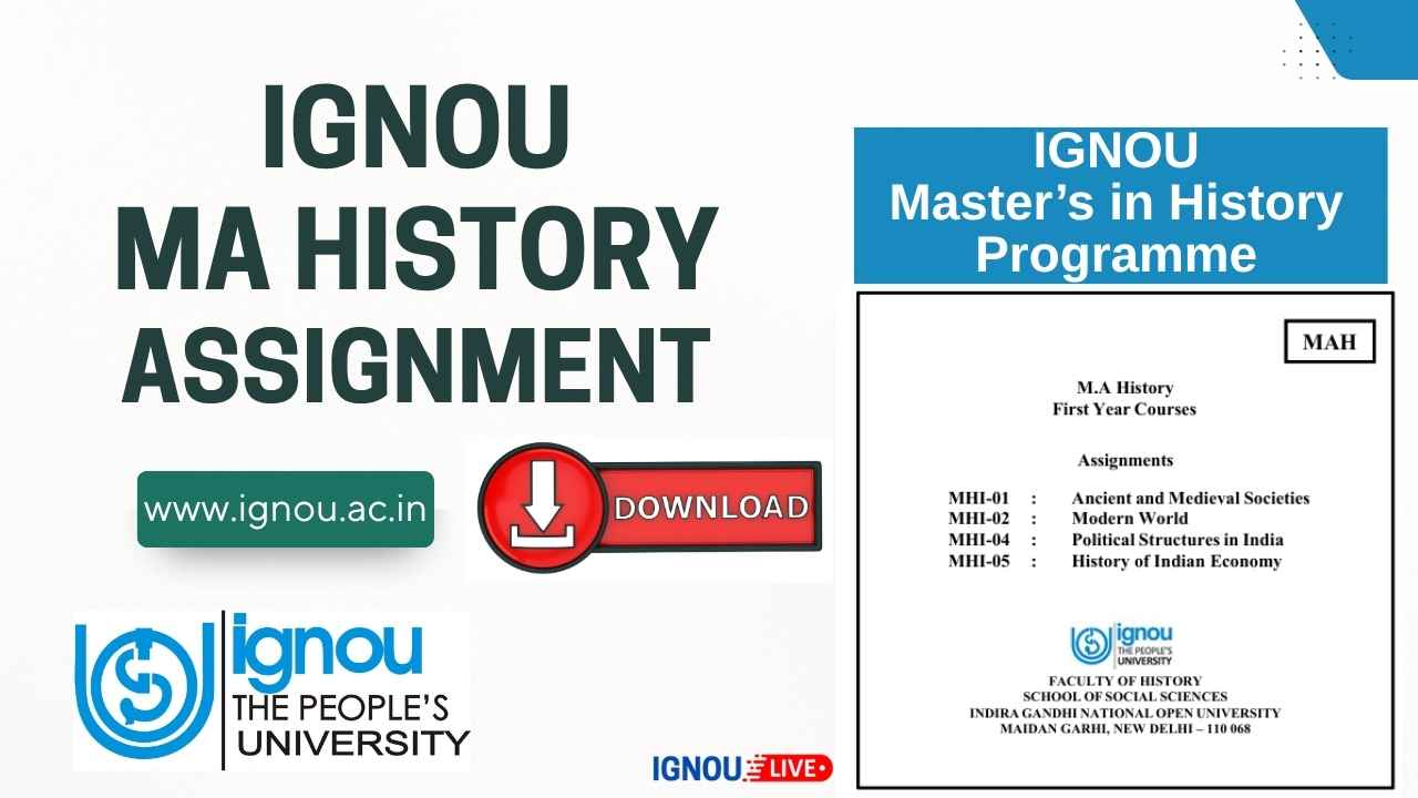 IGNOU MA History Assignment PDF