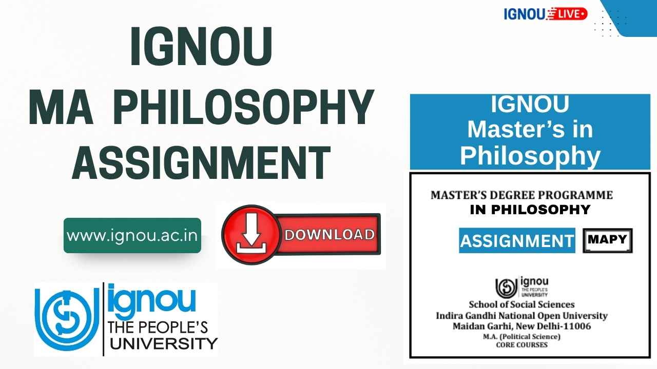 IGNOU Philosophy Assignment PDF